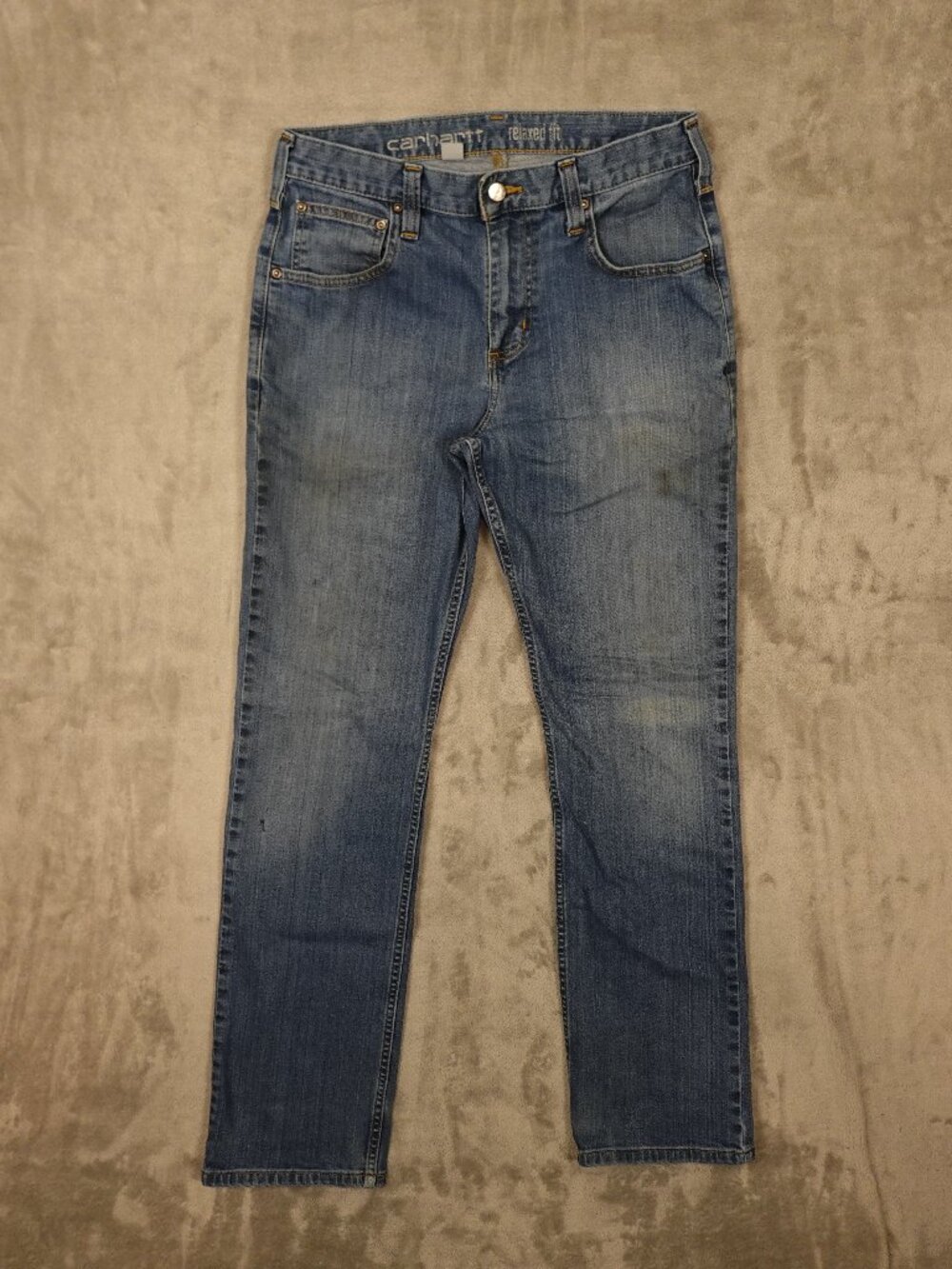 Carhartt Relaxed Fit Jeans Men’s 31x32 Blue Workwear Utility Denim FAIR